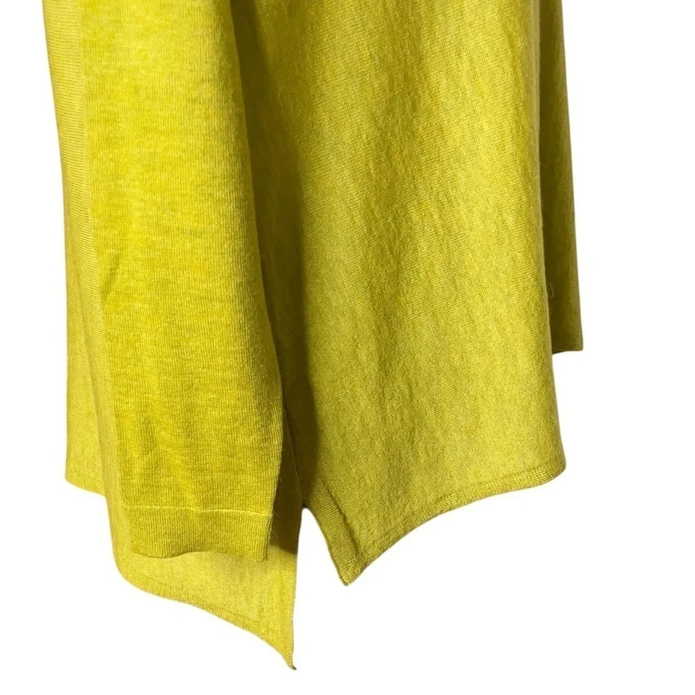Eileen Fisher Fine Tencel Alpaca Scoop Neck Sweater Tunic Top Fern PP/PTP 2P-4P